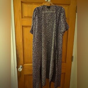 Who What Wear Black and Purple Maxi Dress